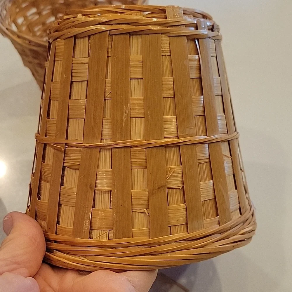 Handcrafted Vintage Woven Basket Trio Brown